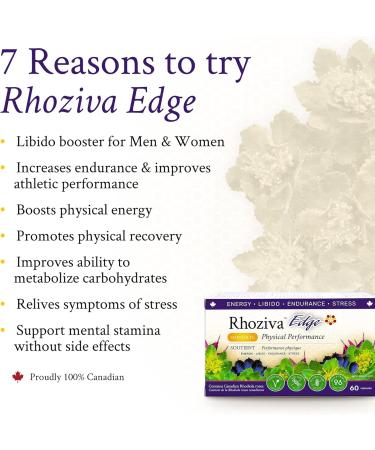 Rhoziva Edge - Horny Goat Weed Siberian Ginseng Maca Powder Rhodiola Rosea Libido Physical performance Energy. Adaptogenic Supplement | Vegetarian Capsules (Pack of 3) - Buy Online on GoSupps.com