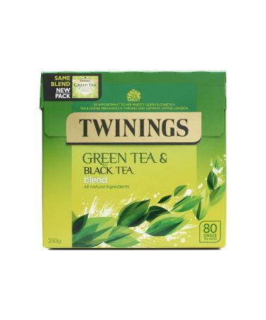 Twinings Green Tea and Black Tea Blend 80 Tea bags 80 Count (Pack of 1) - Buy Online on GoSupps.com