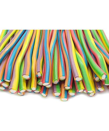 Rainbow Tutti Fruity Cable Pencil Sweets Long HALAL 1200g / 100 pieces - Buy Online on GoSupps.com