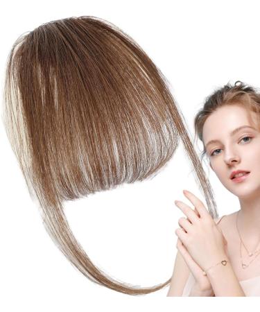 Lesunbak Clip in Bangs Real Hair French Bangs Clip on Fake Bangs Fringe Natural Color Fringe Hairpieces Stylish Neat Bangs Hair Extension for Girls Women brown - Buy Online on GoSupps.com