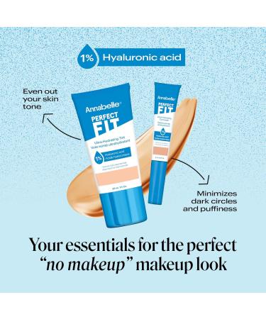 Annabelle Perfect Fit Ultra-Hydrating Tint Light Lightweight Tinted Veil with Hyaluronic Acid Waterproof Long-Lasting Cruelty-Free Vegan Oil-Free Paraben-Free Non-Comedogenic 30 mL - Buy Online on GoSupps.com