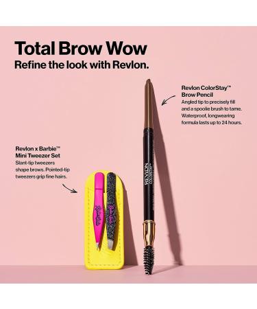 Revlon x Barbie Slant Tip Tweezer - Stainless Steel Hair Removal Tool - Buy Online on GoSupps.com