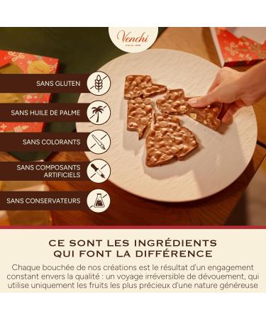 Venchi - Brutto&Buono Plaque Artisanale de Chocolat au Lait avec Noisette du Pi mont en forme de Sapin 200 g Sans Gluten dition Limit e Collection No l Id e Cadeau - Buy Online on GoSupps.com