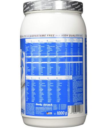 Body Attack Power Protein 90 - Stracciatella 1kg | Multi-Component Protein Powder with BCAA Vitamins & L-Carnitine | Extra Creamy Protein Shake - Made in Germany - Buy Online on GoSupps.com