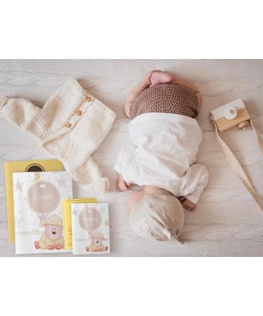 OLGS U-Magazine & Vaccination Passport Set - 3-Part Baby Gift | Sleepy Moon & Stars | Perfect for Examination Booklet & Vaccination Pass - Buy Online on GoSupps.com
