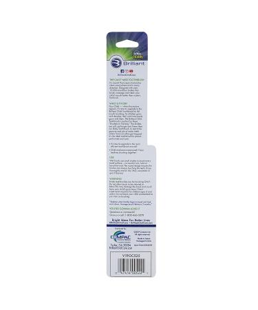 Brilliant Child Toothbrush for Ages 2-5 | Round Head with Micro Bristles | Ideal for Emerging Molars | Sky Blue - 1 Count - Buy Online on GoSupps.com
