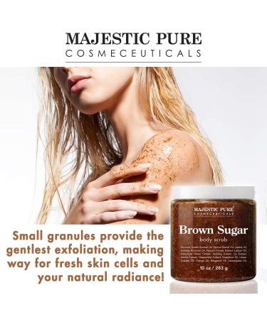 Brown Sugar Body Scrub Set - Natural Exfoliation for Cellulite, Stretch Marks, Acne & Varicose Veins - Buy Online on GoSupps.com