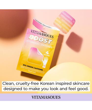 Vitamasques Energy Patches - Boostme Wellness Hydrogel B12 Vitamin Patches for Focus - 3-Pack Cruelty-Free & Gluten-Free - Buy Online on GoSupps.com