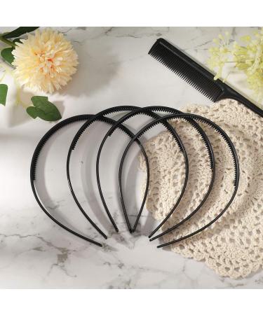 Heyu-Lotus 6 Pieces Mens hairbands Unisex Hair Band Plastic Teeth Comb Headbands DIY Hair Hoop Gripper Teeth Hairband for Men and Women Mens hairbands - Buy Online on GoSupps.com