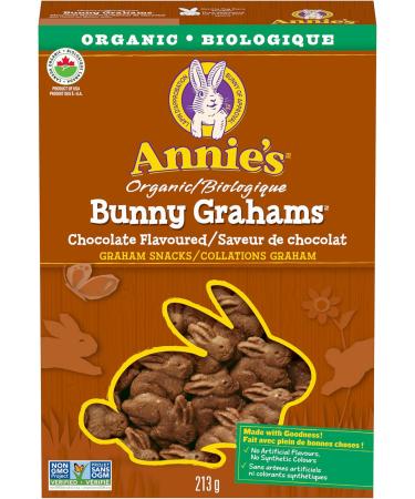 ANNIE'S Chocolate Graham Cookies Snacks Organic No Artificial Flavours No Synthetic Colours 213 Grams Package of Bunny Shaped Cookies Chocolate - Buy Online on GoSupps.com