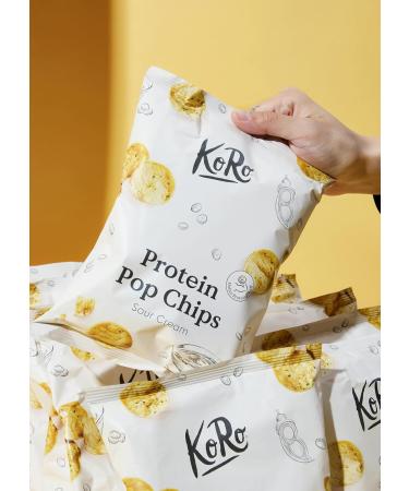 Choir KoRo Protein popchips sour cream 4 x 50 g - Buy Online on GoSupps.com