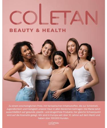 Coletan Anti-Ageing Cream with Hyaluronic & Collagen Complex No Additives Face Cream Women - Moisturising Cream Face Care Supportive for Firm Skin and Wrinkles - Natural - 50 ml - Buy Online on GoSupps.com