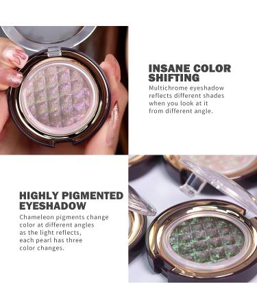 CHARMACY Star Bomb Multichrome Eyeshadow Palette - Duochrome Glitter Foiled Pigment for Metallic Eye Makeup (006) - Buy Online on GoSupps.com