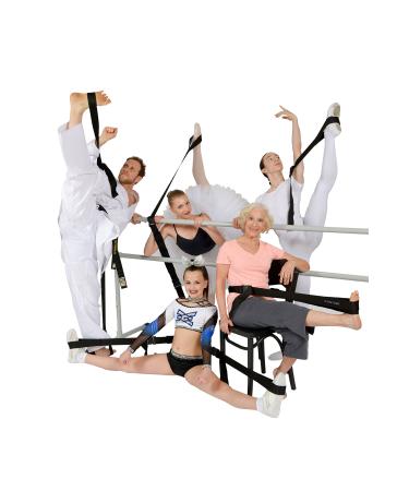 Si-Stretcher Stretching and Flexibility aid for Martial Artists, Dancers, Gymnasts, Cheerleaders, Physical Therapy, Yoga, Pilates & Athletes A Comfortable Stretching Band/Strap