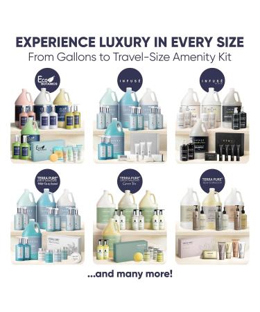 Terra Pure White Tea & Coconut Amenity Kit | Travel Size Shampoo Conditioner Lotion & More | 75 Pieces - Eco-Friendly Luxury Accessories for Hospitality - Buy Online on GoSupps.com