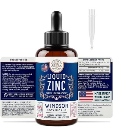 Ionic Liquid Zinc Sulphate Drops - Immune Support Supplement - Ultra-Concentrated 2oz Liquid Zinc Sulfate - 4-Month Supply for Adults - Buy Online on GoSupps.com