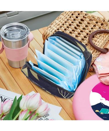 Muoooum Colorful Musschel Hygiene Napkins & Menstruation Pad Bag Storable Zip Pocket for Teen Girls & Women 1 Count - Buy Online on GoSupps.com