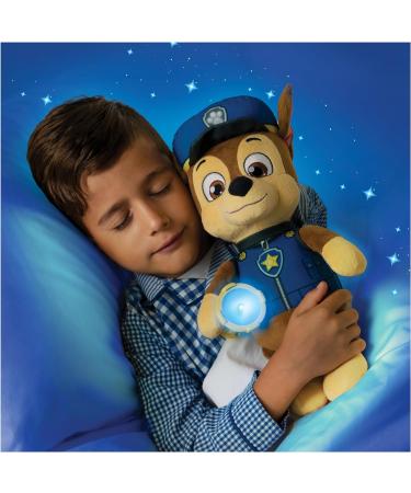 Paw Patrol Snuggle Up Chase Plush with Torch and Sounds - Best for Kids 3+ - Grey - Buy Online on GoSupps.com