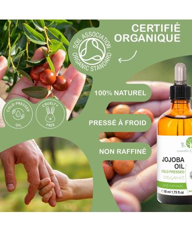 Huile Contour des Yeux Soin Visage et Cheveux Jojoba Bio - Bienfaits Incomparables Hydratant D maquillant Waterproof Cheveux Anti-Acn ique R gule S bum Peau Grasse Baume L vres 1000 ml - Buy Online on GoSupps.com