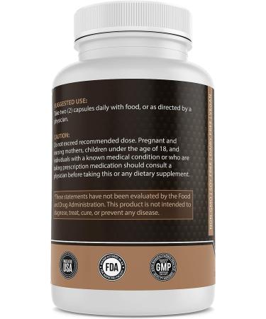 Lion's Mane Mushroom Capsules - 1000mg Potent Non-GMO Vegan Supplement by HMS Nutrition - Buy Online on GoSupps.com