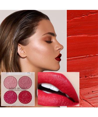 High Pigmented Lipstick Palette - Classic Bright Colors | Holiday Gift | 1g Lip Gloss & Lipstick - #02 - Buy Online on GoSupps.com