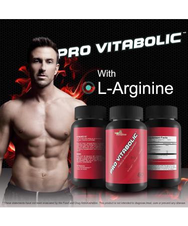 Pro Vitabolic - Muscle Growth Support - Enhance Power Strength Stamina & Energy - Explosive Muscle Pump for Big Gains - Aid Oxygen & Nutrient Delivery to Muscles - L-Arginine & L-Citrulline - Buy Online on GoSupps.com