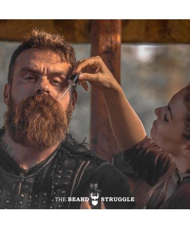 The Beard Struggle Day Liquid Tonic Beard Oil - Viking Storm (30ml) - Men's Beard Growth Oil for Moisturizing & Softening - Buy Online on GoSupps.com