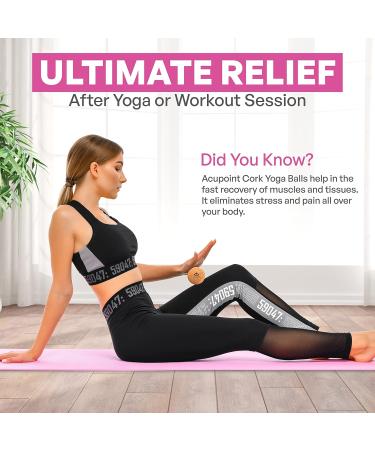Acupoint Physical Therapy Massage Balls - Yoga Deep Tissue Massage & Trigger Point Therapy - Cork Self Myofascial Release Equipment - Buy Online on GoSupps.com