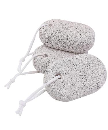 Natural Pumice Stone for Feet 3 PCS, PHOGARY Lava Pedicure Tools Hard Skin Callus Remover for Feet and Hands - Natural Foot File Exfoliation to Remove Dead Skin