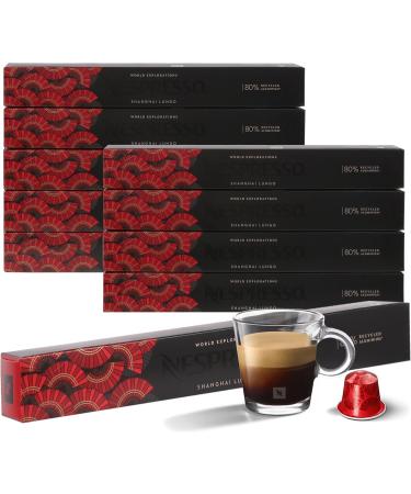  sarcia.eu Coffee Capsules Compatible with NESPRESSO (100 Capsules Shanghai Lungo) - Buy Online on GoSupps.com