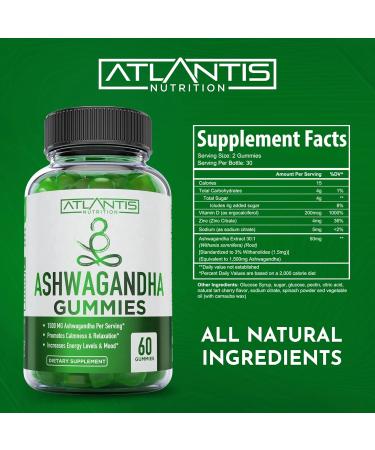 Atlantis Nutrition Testosterone Booster 60 Gummies + Ashwagandha 60 Gummies - Buy Online on GoSupps.com