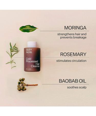ACT+ ACRE Cold Processed Balancing Shampoo - Sulfate-Free Clarifying Hair Treatment with Moringa Oil (10 fl oz) - Buy Online on GoSupps.com