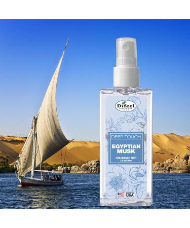 Difeel Deep Touch Body Mist Spray - Egyptian Musk 3 Ounces - Buy Online on GoSupps.com