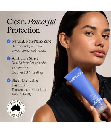 Everyday Humans Sheer Guard Natural Mineral Sunscreen SPF 50 3.4 oz | Zinc Oxide Clean Reef-Friendly Travel Size Face and Body | Fragrance-Free Water Resistant UVA/UVB Protection | Beach Defence 1 Fl Oz (Pack of 1) - Buy Online on GoSupps.com