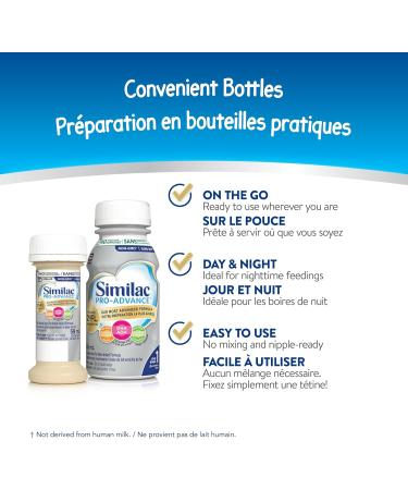 Similac Pro-Advance Step 1 Baby Formula Our Closest Formula to Breast Milk with 2 -FL Easy To Digest 0+ Months Ready to Feed 16 x 235 mL - Buy Online on GoSupps.com
