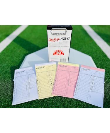 Rawlings SYSTEM-17 Lineup Card Refill Pack - Baseball/Softball - Four-Part Cards - Buy Online on GoSupps.com