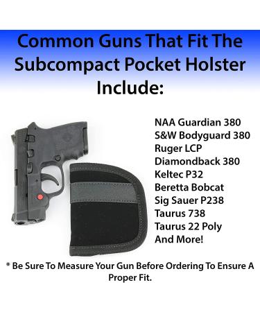 ComfortTac Ultimate Pocket Holster | Ultra Thin & Comfortable Carry | Fits Most Pistols & Revolvers - Glock, S&W, Ruger, Taurus & More - Buy Online on GoSupps.com