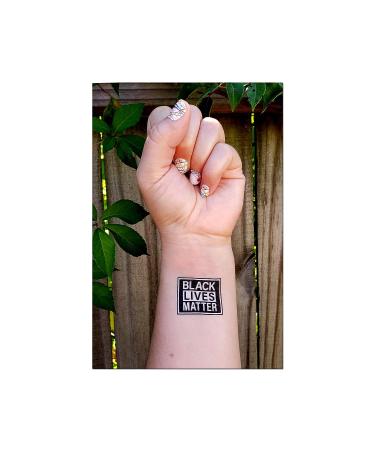 Black Lives Matter Temporary Tattoos - 1.5 x 1.125 - Shop Now! - Buy Online on GoSupps.com