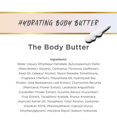 LaLicious Hydrating Body Butter with Shea Butter, Vitamin E, Cucumber Extract & Apricot Oil - 8oz | Paraben-Free Moisturizing Cream - Buy Online on GoSupps.com