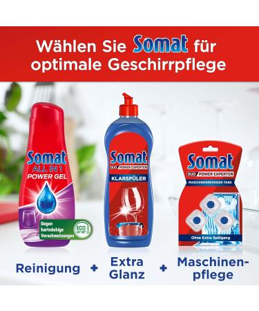 Buy Somat All in 1 Power Gel - 67 Rinsing Passages | Powerful Dishwashing Detergent for Sparkling Clean Dishes | Eco-Friendly & Low Temp Cleaning - Buy Online on GoSupps.com