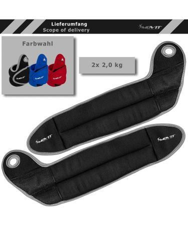 Movit 2 Set Neoprene Weight Cuffs with Thumb Loops | Running Weights for Wrists | 0.5kg to 2.0kg | 3 Colors Available - Buy Online on GoSupps.com