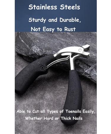 Dinghoale Nail Clippers Toenail Clippers for Thick Nails with Soft Grip Stainless Steel Nail Clippers Thick Nails Toe Nail Clipper Professional Toenail Clipper for Men Women Senior - Buy Online on GoSupps.com