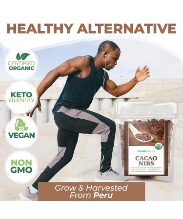 Healthworks Cacao Nibs Raw Organic (32 Ounces / 2 Pound) | Criollo Bean | Unsweetened Chocolate Substitute | Certified Organic | Keto  Vegan & Non-GMO | Antioxidant - Buy Online on GoSupps.com