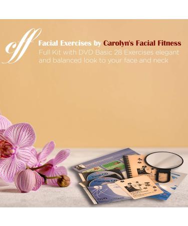Facial Exercises by Carolyn's Facial Fitness - Full Kit with DVD Basic 28 Exercises Elegant and Balanced Look to Your face and Neck - Buy Online on GoSupps.com