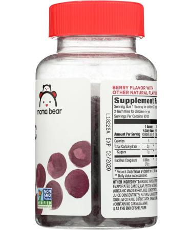 Amazon Brand - Mama Bear Vegan Probiotic Berry 60 Gummies 1 Billion CFU per Gummy Berry 60 Count (Pack of 1) - Buy Online on GoSupps.com