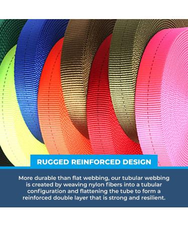 Heavyweight Nylon Tubular Webbing - Neon Green 25' | Rock Climbing & Rescue Gear - Buy Online on GoSupps.com