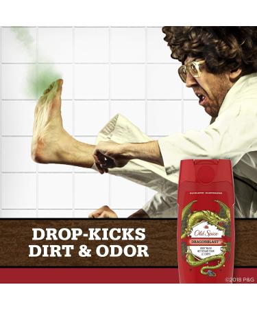 Old Spice Wild Collection Dragonblast Scent Body Wash for Men 21 Fl Oz Red (Pack of 4) - Buy Online on GoSupps.com