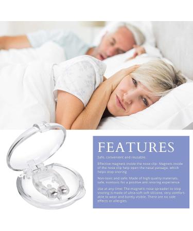 Silicone Magnetic Anti-Snoring Nose Clips - Snore Stopper for Instant Relief - 6 Pack - Buy Online on GoSupps.com
