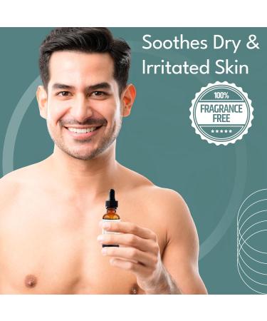 Organic Beard Oil for Men - USDA Certified Jojoba Oil Fragrance-Free Hydrates & Soothes Dry Skin - 1 fl oz - Buy Online on GoSupps.com