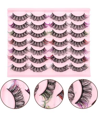 Beavorty 14 Pairs fake eyelashes false lashes lash extension cosmetic lashes cosplay lashes individual lashes cluster lashes lash clusters faux eyelashes Imitation make up extend - Buy Online on GoSupps.com